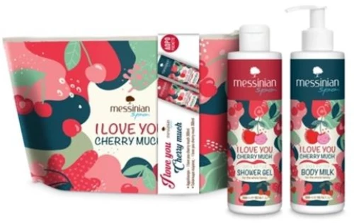 Messinian Spa Promo I Love you Cherry Much Aφρόλουτρο Shower Gel 300ml & Γαλάκτωμα Body Milk 300ml
