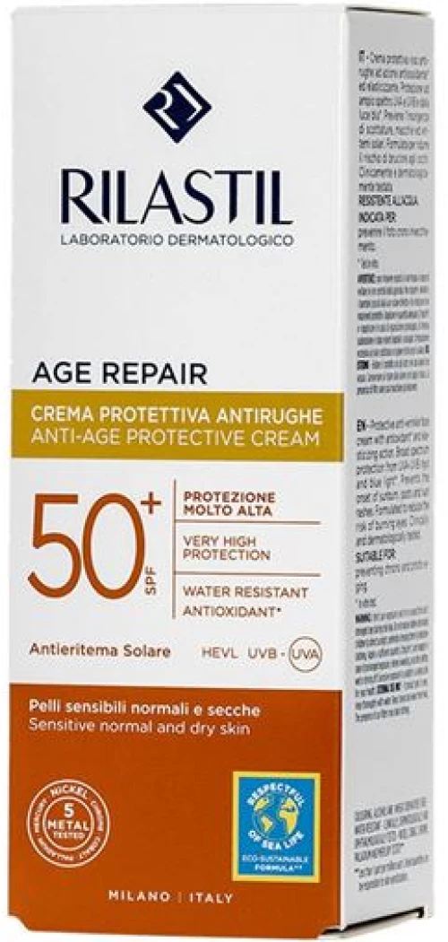 Rilastil Sun System Age Repair Αντηλιακό Προσώπου Με Αντιγήρανση SPF50 40ml