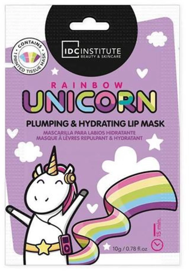 Idc Μάσκα Χειλιών Institute Rainbow Unicorn Plumping & Hydrating Lip Mask 1 τμχ