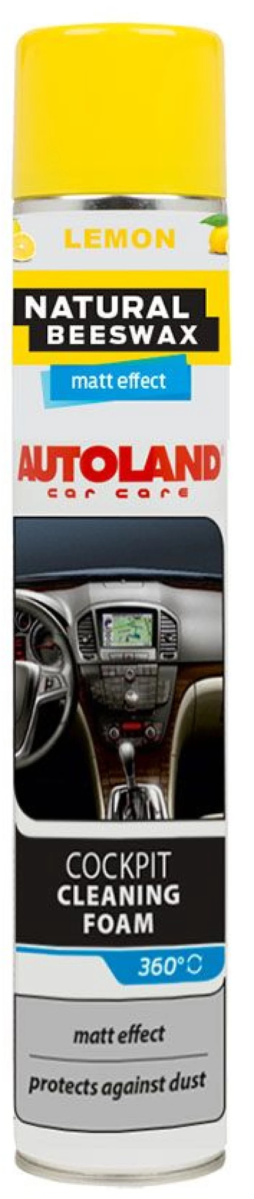 Καθαριστικό ταμπλό ματ Cockpit cleaner aerosol 750ml matt effect foam lemon