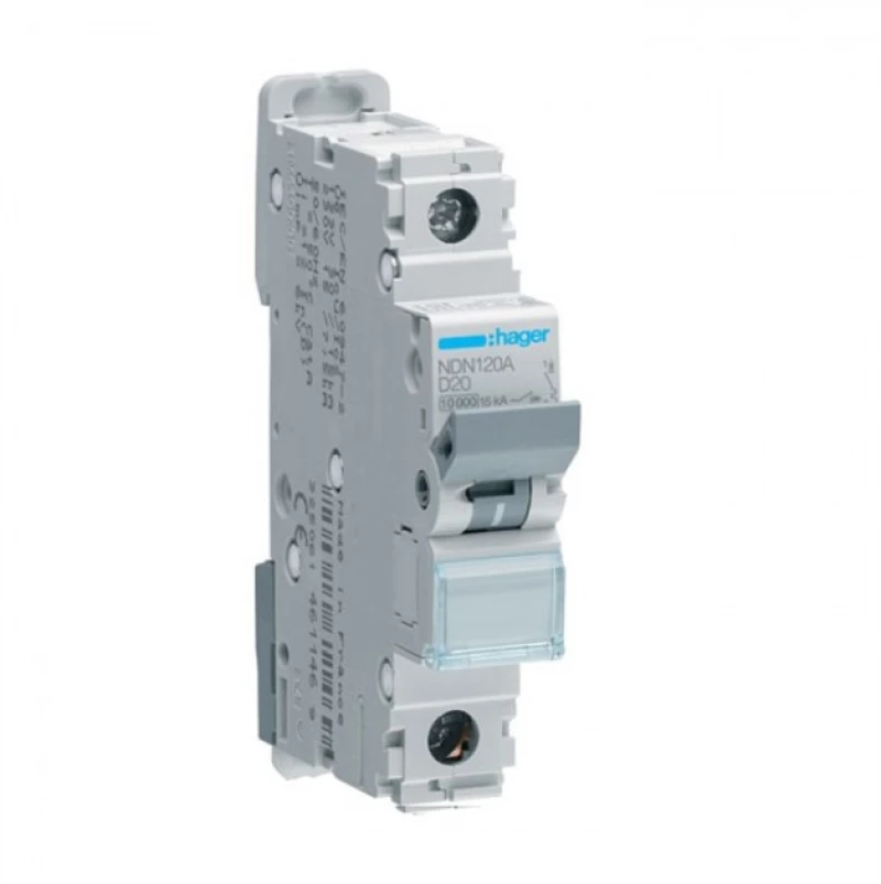 Αυτόματη Ασφάλεια 10Ka D 1x20A NDN120A Hager NDN120A