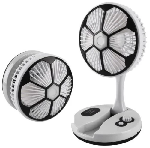 Ανεμιστήρας Επιτραπέζιος COB LED 2W Μαύρο Σπαστός Γραφείου 3275 Spotlight 3275 Μαύρο