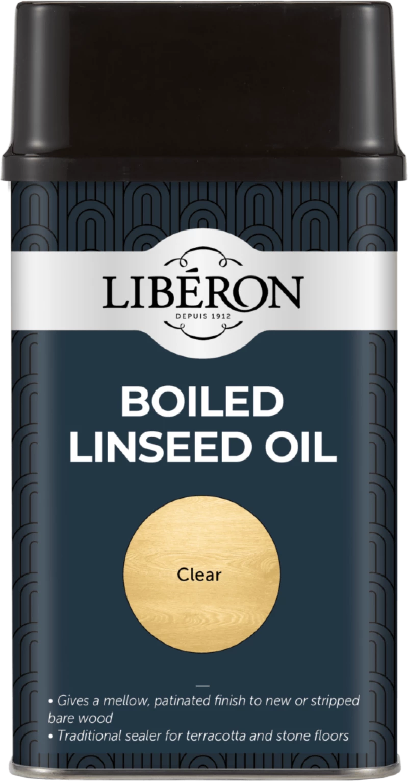 Λινέλαιο βρασμένο ξύλου ματ διαφανές Boiled linseed oil Liberon 500ml