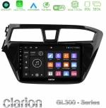 Clarion GL300 Series 4Core Android11 2+32GB Hyundai i20 2014-2018 Navigation Multimedia Tablet 9" Με Carplay & Android Auto U-GL3-HY1143
