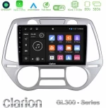 Clarion GL300 Series 4Core Android11 2+32GB Hyundai i20 2009-2012 Auto A/C Navigation Multimedia Tablet 9" Με Carplay & Android  U-GL3-HY0709