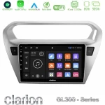 Clarion GL300 Series 4Core Android11 2+32GB Citroën C-Elysée / Peugeot 301 Navigation Multimedia Tablet 9" Με Carplay & Android  U-GL3-CT0070