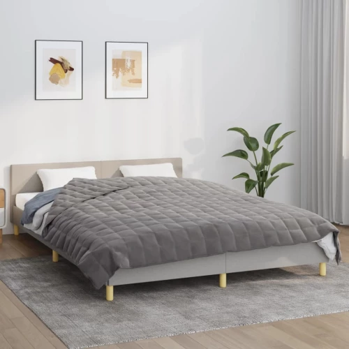 Κουβέρτα Βαρύτητας Γκρι 220 x 235 εκ. 11 κ. Υφασμάτινη Γκρι 350782