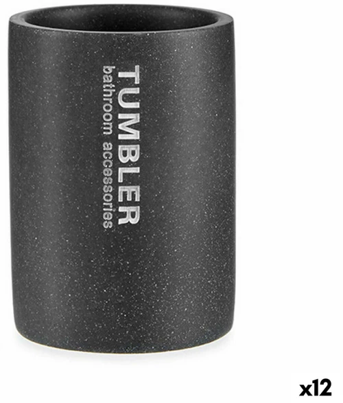Βαση για οδοντοβουρτσεσ Tumbler Γκρι Ρητίνη 7,5 x 10,2 x 7,5 cm (12 Μονάδες) S3625379