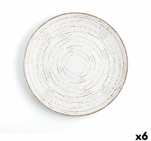 Επίπεδο πιάτο Ariane Tornado White Δίχρωμα Κεραμικά Ø 31 cm (x6) S2708026