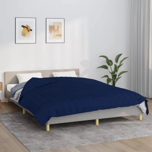 Κουβέρτα Βαρύτητας Μπλε 220 x 235 εκ. 11 κ. Υφασμάτινη Μπλε 350746