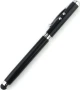 Stylus Touch Pen με Φακό 4 σε 1 Μαύρο