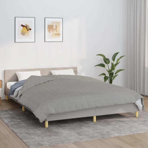 Κουβέρτα Βαρύτητας Γκρι 220 x 240 εκ. 15 κ. Υφασμάτινη Γκρι 3154792