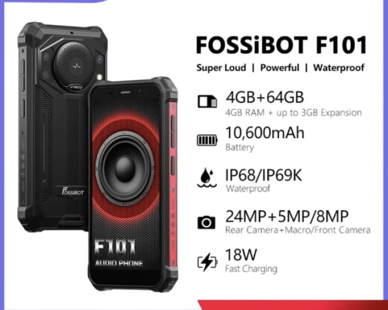 FOSSiBOT F101 (4GB/64GB) Black