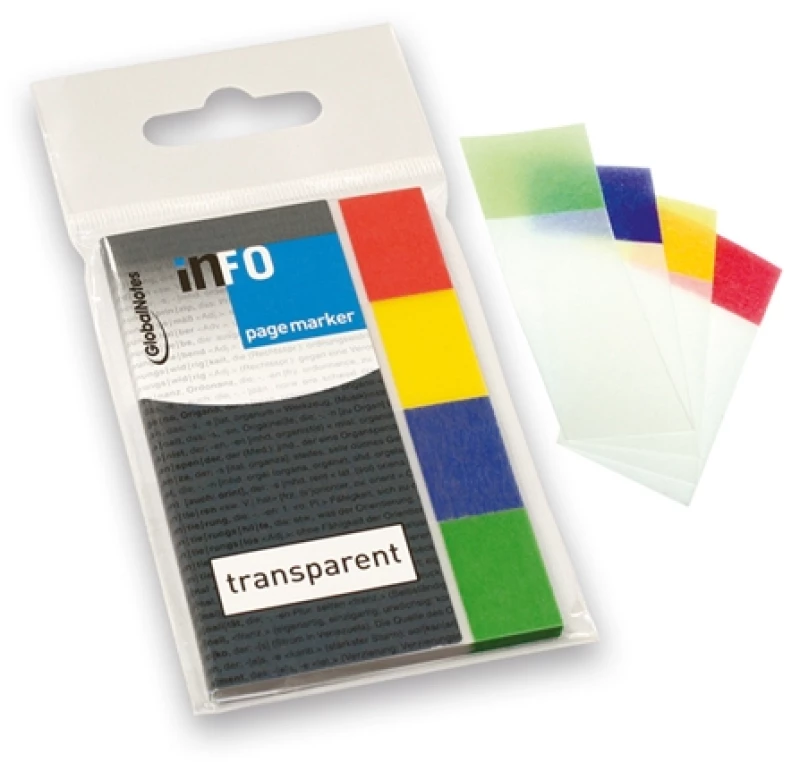 Σελιδοδείκτες αυτοκόλλητοι INFO TRANSPARENT 5670-00