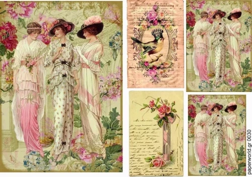 Χαρτί DECOUPAGE PAPERWORLD 0030