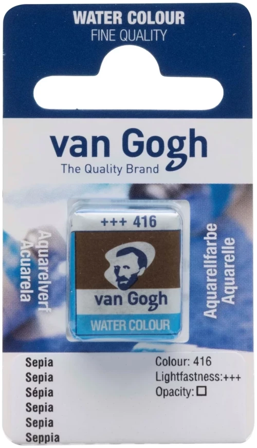 Ακουαρέλα VAN GOGH κύβος SEPIA 416