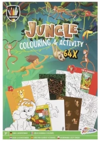 JUNGLE COLOURING & ACTIVITY BOOK
