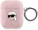 Karl Lagerfeld Θήκη PU Embossed Karl Head Case for AirPods 1/2 Pink