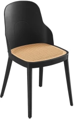 Καρέκλα MELINA PP - PC - ABS Μαύρο/Μπεζ-Tortora-Sand-Capp 45x50x79cm
