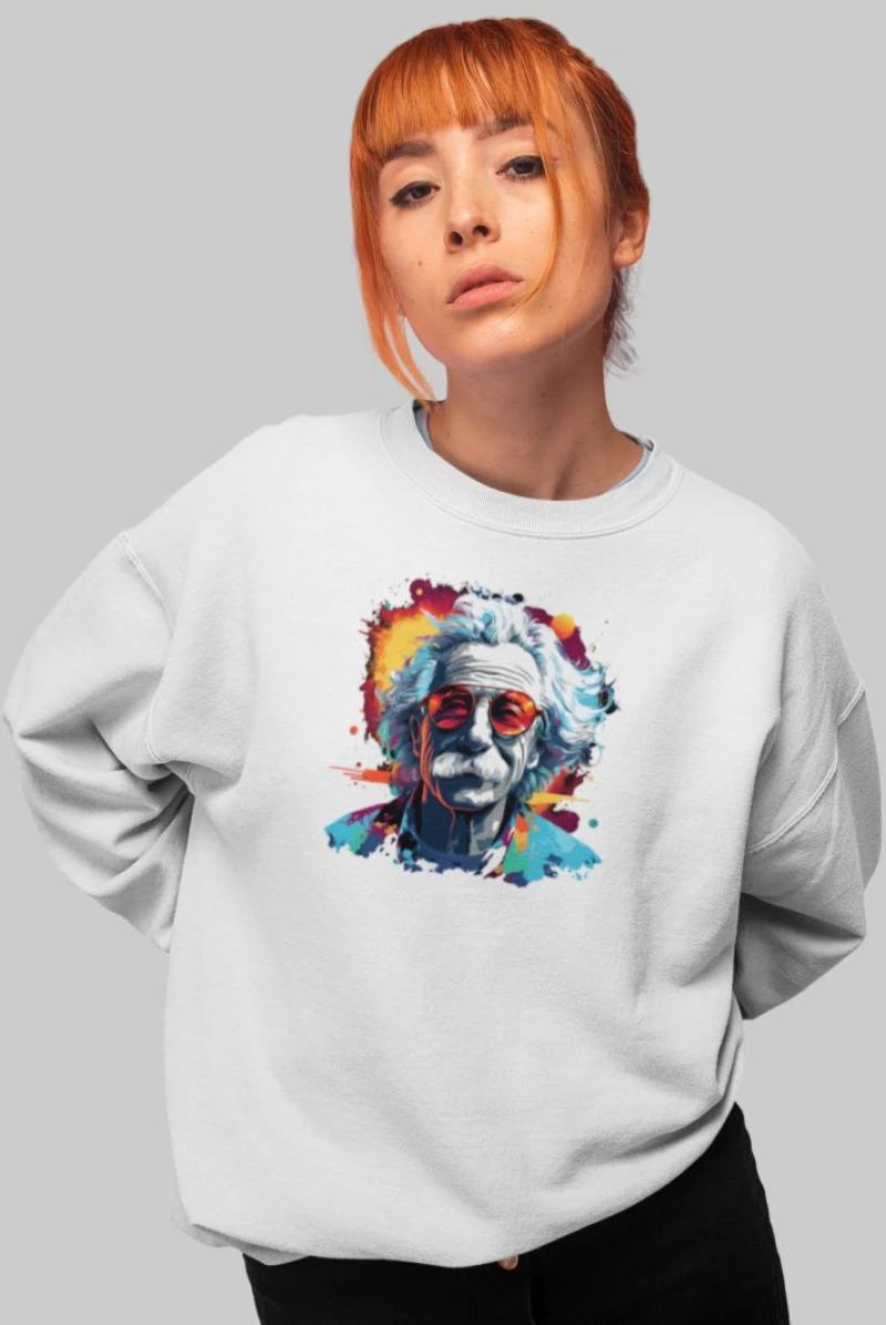 Albert Einstein W Φούτερ - BLACK