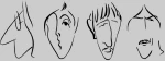 Beatles Caricature W Φούτερ - BLACK