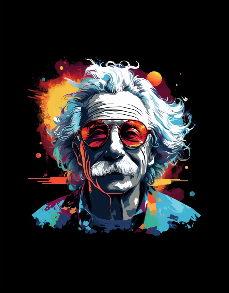 Albert Einstein T-shirt - WHITE