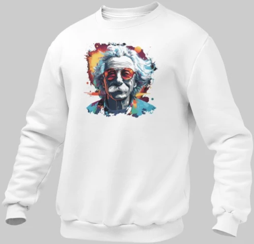 Albert Einstein Παιδικό Φούτερ - WHITE