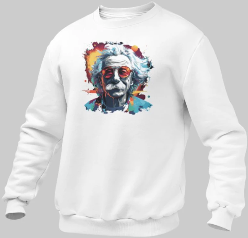 Albert Einstein Παιδικό Φούτερ - WHITE