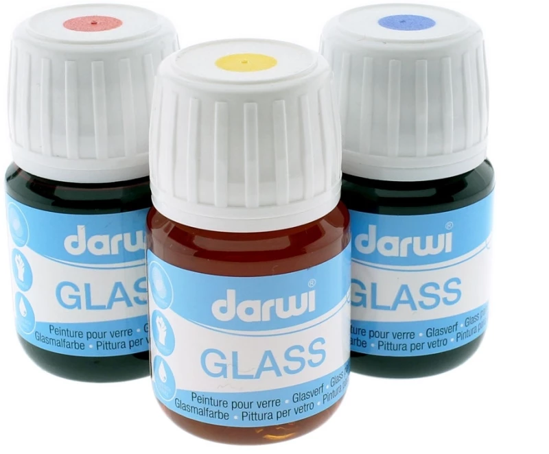 Διαφανές χρώμα για γυαλί DARWI GLASS BLACK 100