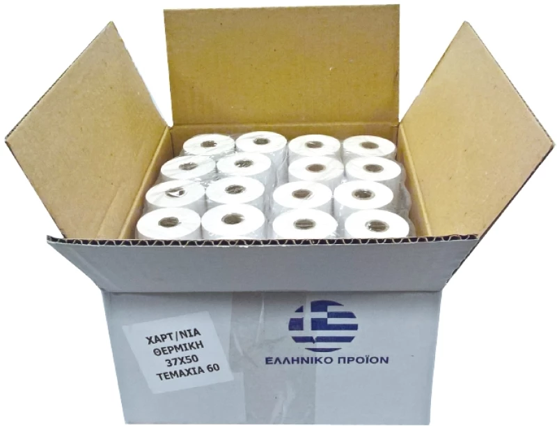 Χαρτοταινία 80x80 κούτα με 36 ρολά, (80mmx65m)