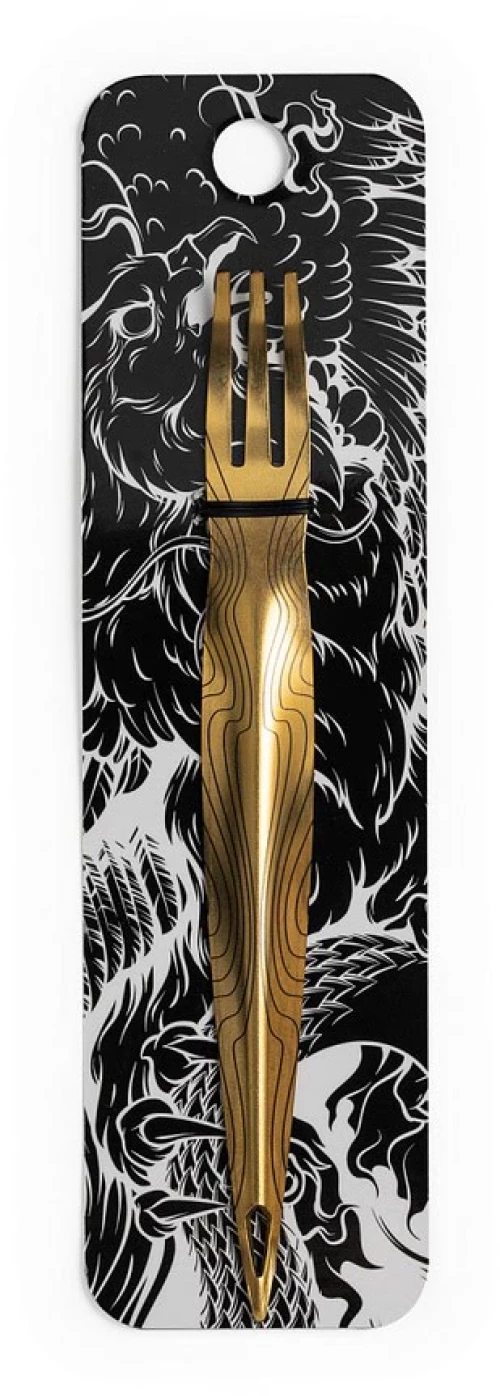 Alpha Hookah Fork Gold