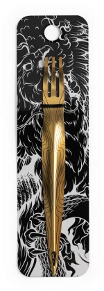 Alpha Hookah Fork Gold