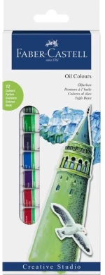 Σετ λάδια ζωγραφικής FABER-CASTELL 169502, 12x12ml