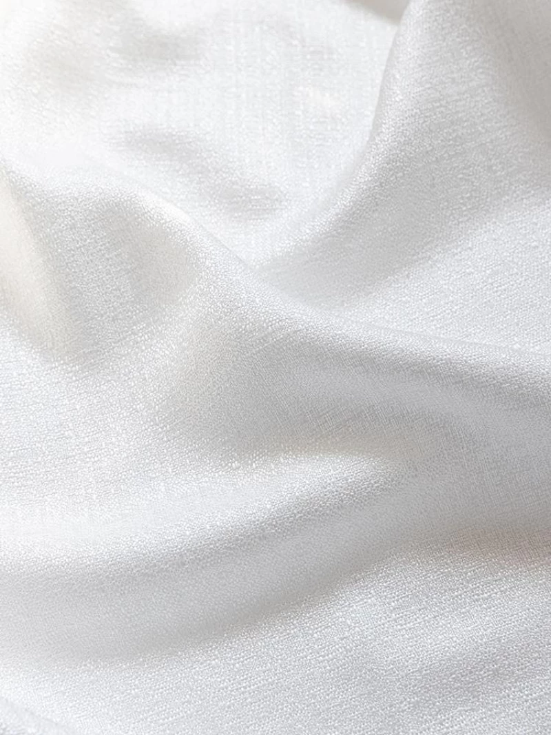 Κουρτίνα Έτοιμη Ραμμένη με τρουκς (140x260) Bele White Palamaiki