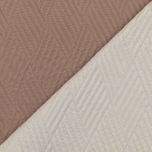 Κουβερλί Υπέρδιπλο (220x240) Diamond Εκρού- Καφέ Borea