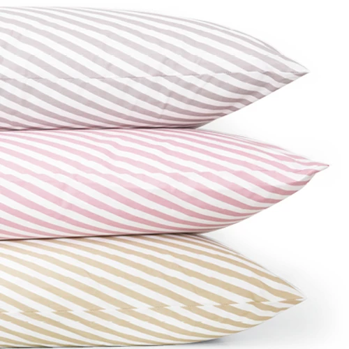 Σεντόνι Διπλό (220x240) Mix & Match Diagonal Ροζέ βαμβακερό Borea