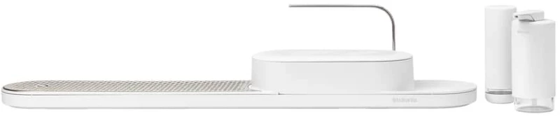 Brabantia 1008497 Σετ Αξεσουάρ Μπάνιου Inox Λευκό 4τμχ SinkStyle