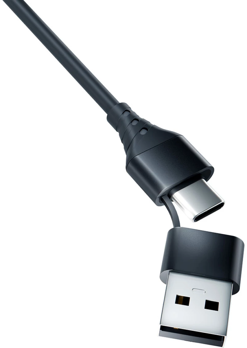 3mk Hyper Cable 3in1 USB-A - USB-C / USB-C - micro USB - Lightning 1.5m - black