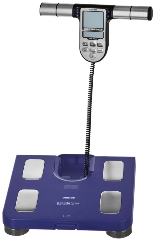 Omron BF511 Square Blue Electronic personal scale