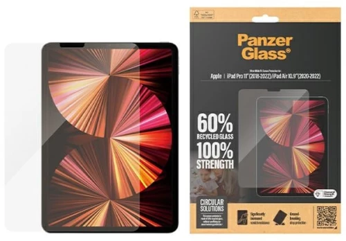 PanzerGlass Ultra-Wide Fit antibacterial tempered glass for iPad Pro 11" 2018-2022 / Air 10.9" 2020-2022