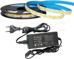 V-TAC Ταινία LED  IP20 24V 3000K 512 LEDs 12W/m 2649 + 3272