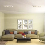 V-TAC Γύψινη Χωνευτή Βάση Σποτ για 3xGU10 LED Ορθογώνια Άσπρη 6765