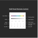 V-TAC Επιτοίχιο Controller Αφής WiFi 4 Ζωνών για Ταινίες LED RGB+W Άσπρο 2917