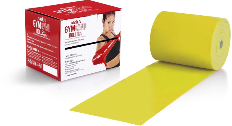 Amila Λάστιχο GymBand Ρολό 25m Πολύ Μαλακό (48144)