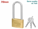 TOTAL TLK32702L Λουκέτο μακρύλαιμο Ορειχάλκινο Β.Τ 70mm