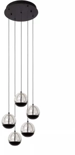 Φωτιστικό Κρεμαστό Lucide Sentubal 13498/24/30 Μαύρο Ματ Dimmable