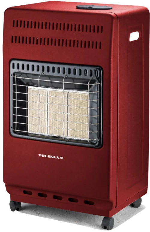 Telemax RS42 Θερμάστρα Αερίου 4200W Κόκκινη 38.5x37x73.5cm