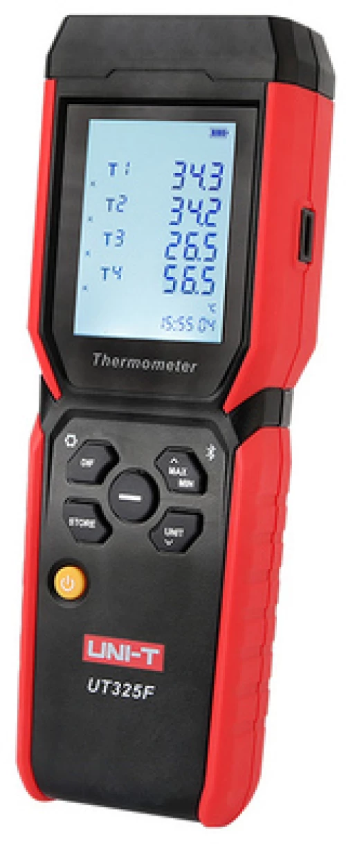 UNI-T ψηφιακό θερμόμετρο UT325F, 4 καναλιών θερμοστοιχείων, Bluetooth