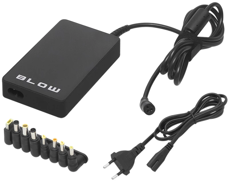 BLOW DM-4178 Universal τροφοδοτικό 90W με σετ βυσμάτων SLIM μαύρο