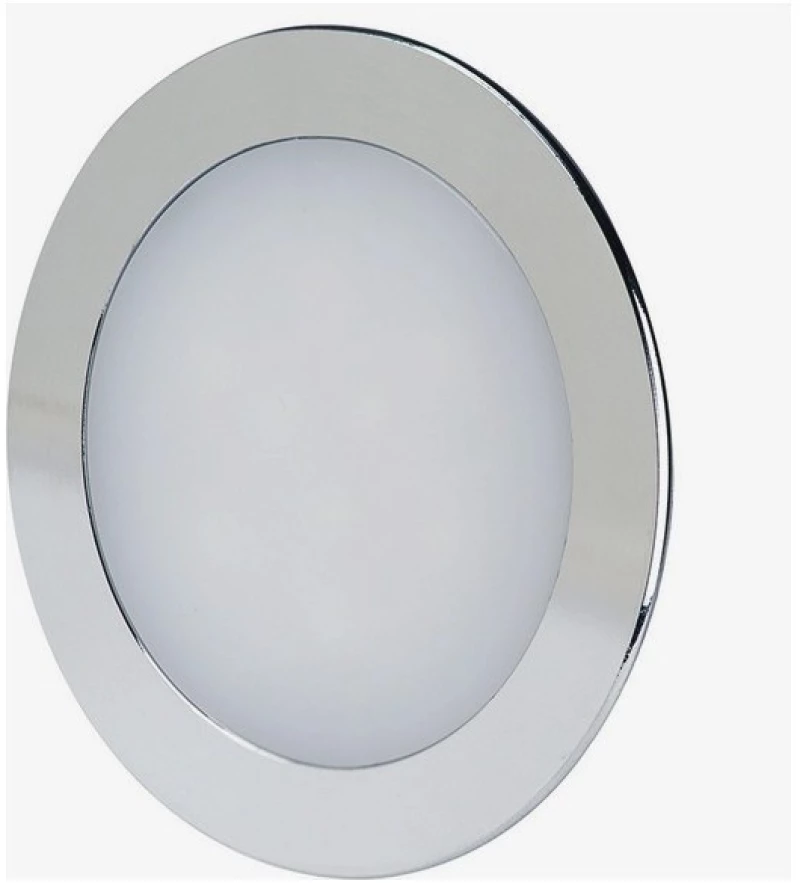 LED mini Πάνελ V-TAC 24W  στρογγυλό Νίκελ Χρώμιο Φως ημέρας